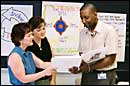 Staff members in curriculum training session