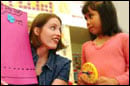 Teacher and student reading