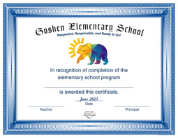 5th Grade Promotion Certificate