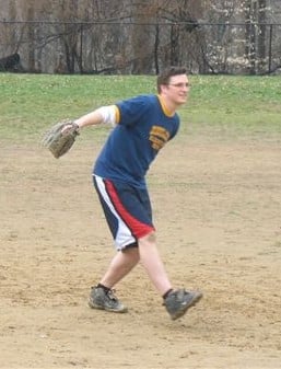 Mr. Freiss pitching Mr. Freiss pitching