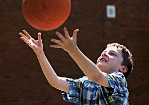 Boy with Basketball