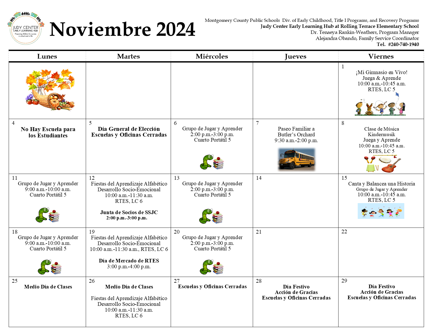 Noviembre de 2024 Calendario