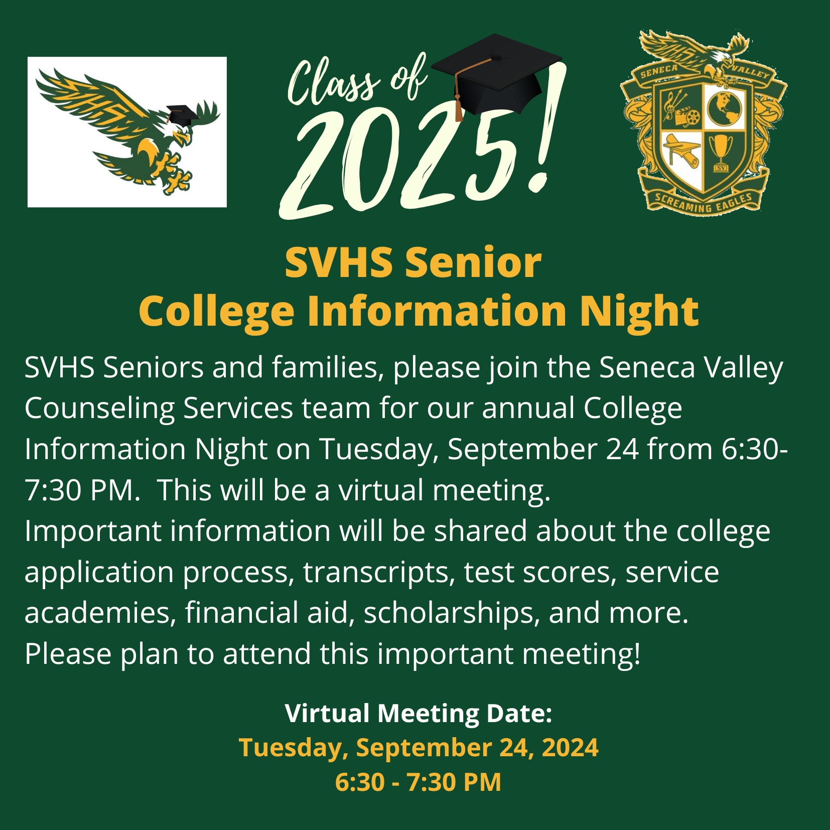 09-17-24 SVHS College Info Night Flyer