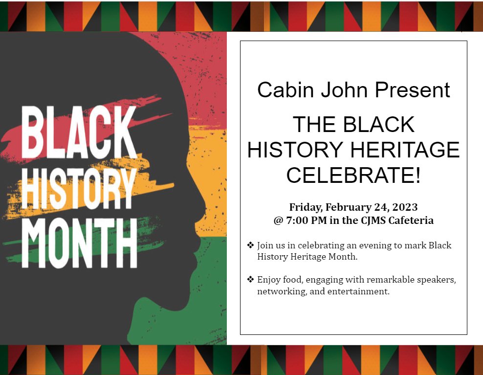 Black History Celebration | Cabin John MS