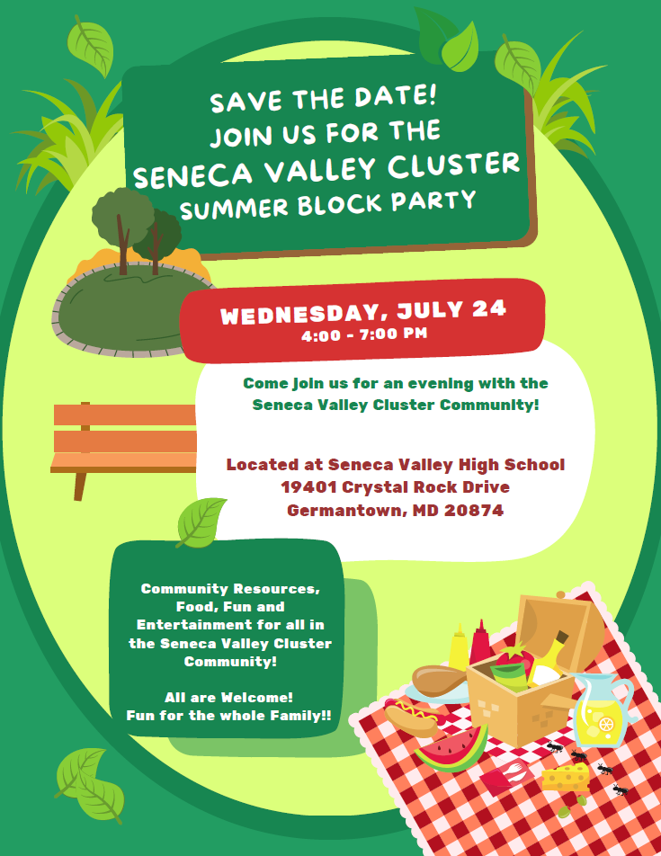 2024 SVHS Summer Block Party Flyer