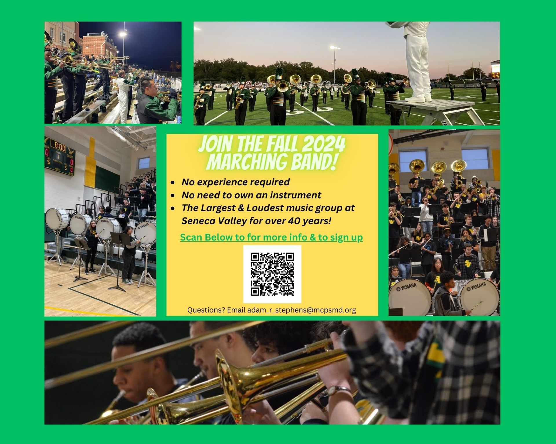 SVHS Fall 2024 Marching Band Flyer
