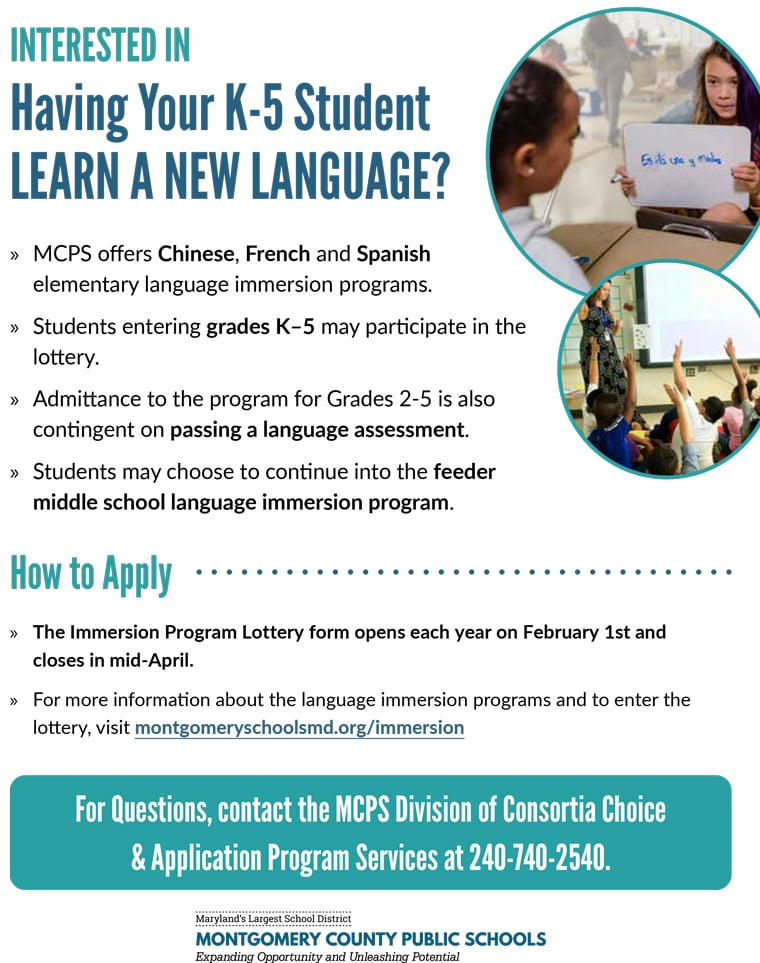 Montgomery County Public Schools:Special Programs - Foreign Language ...