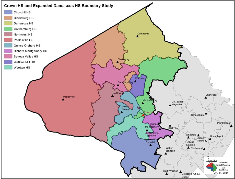 Boundary Study Scope for Opening of Crown High School and Expansion of Damascus High School