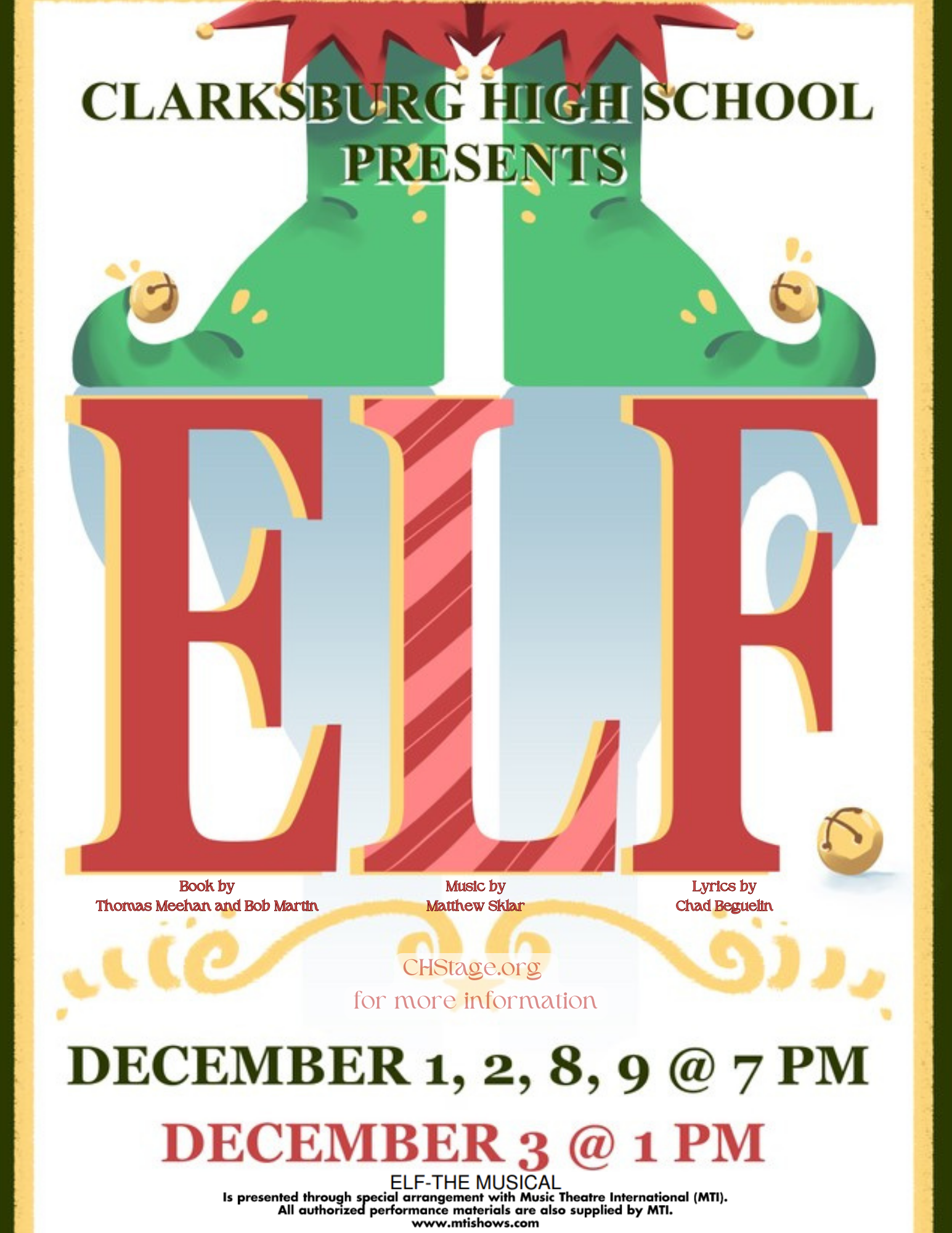 Purchase Elf The Musical! Tickets Clarksburg HS